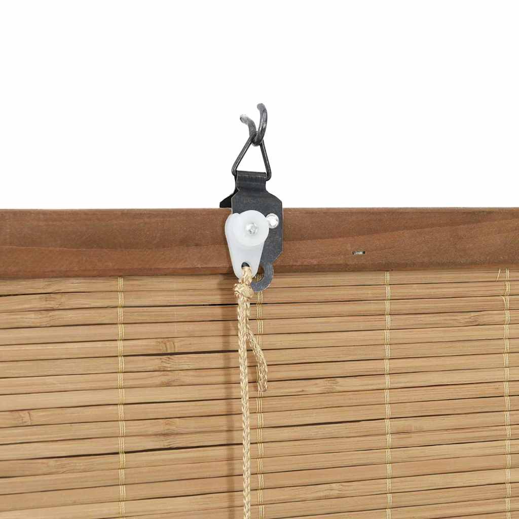 Window Blinds & Shades Other Manual Light Brown Bamboo